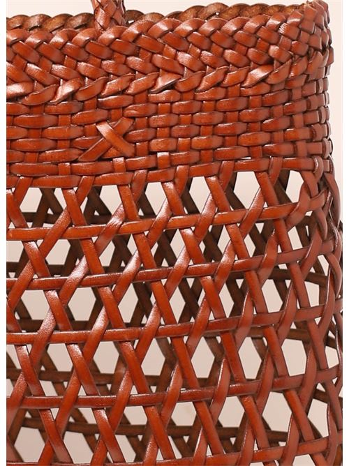 Borsa da mare color cognac Laboratorio Capri | 082COGNAC